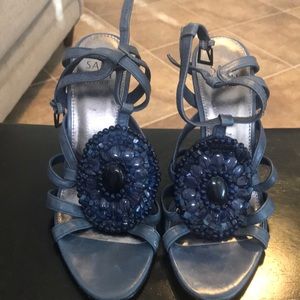 Saks fifth avenue Navy blue heels